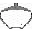 OPEN PARTS BPA0052.10 - Jeu de 4 plaquettes de frein arrière