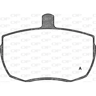 Jeu de 4 plaquettes de frein avant OPEN PARTS OEM RTC3163