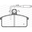 OPEN PARTS BPA0128.02 - Jeu de 4 plaquettes de frein avant