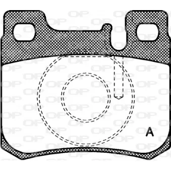 Jeu de 4 plaquettes de frein arrière OPEN PARTS OEM 0024200120