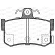 OPEN PARTS BPA0251.12 - Jeu de 4 plaquettes de frein arrière