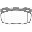 OPEN PARTS BPA0266.10 - Jeu de 4 plaquettes de frein avant