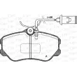 OPEN PARTS BPA0303.12 - Jeu de 4 plaquettes de frein avant