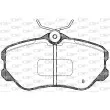 OPEN PARTS BPA0303.12 - Jeu de 4 plaquettes de frein avant