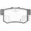 OPEN PARTS BPA0325.02 - Jeu de 4 plaquettes de frein arrière
