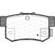 OPEN PARTS BPA0325.32 - Jeu de 4 plaquettes de frein arrière