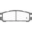 OPEN PARTS BPA0342.02 - Jeu de 4 plaquettes de frein arrière