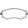 OPEN PARTS BPA0350.04 - Jeu de 4 plaquettes de frein avant