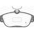 OPEN PARTS BPA0368.10 - Jeu de 4 plaquettes de frein avant