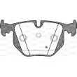 OPEN PARTS BPA0381.40 - Jeu de 4 plaquettes de frein arrière