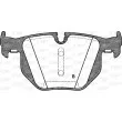 OPEN PARTS BPA0381.60 - Jeu de 4 plaquettes de frein arrière