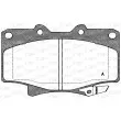 OPEN PARTS BPA0429.04 - Jeu de 4 plaquettes de frein avant