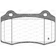 OPEN PARTS BPA0434.01 - Jeu de 4 plaquettes de frein avant