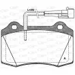 OPEN PARTS BPA0434.22 - Jeu de 4 plaquettes de frein avant