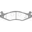 OPEN PARTS BPA0463.00 - Jeu de 4 plaquettes de frein avant