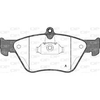 Jeu de 4 plaquettes de frein avant OPEN PARTS OEM 4467049
