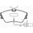 OPEN PARTS BPA0480.21 - Jeu de 4 plaquettes de frein avant