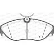 OPEN PARTS BPA0486.11 - Jeu de 4 plaquettes de frein avant