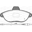 OPEN PARTS BPA0602.02 - Jeu de 4 plaquettes de frein avant