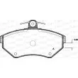 OPEN PARTS BPA0631.00 - Jeu de 4 plaquettes de frein avant