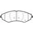 OPEN PARTS BPA0645.22 - Jeu de 4 plaquettes de frein avant