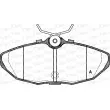 OPEN PARTS BPA0732.10 - Jeu de 4 plaquettes de frein arrière