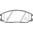 OPEN PARTS BPA0771.12 - Jeu de 4 plaquettes de frein avant