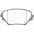 OPEN PARTS BPA0813.00 - Jeu de 4 plaquettes de frein avant