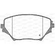 OPEN PARTS BPA0813.00 - Jeu de 4 plaquettes de frein avant