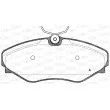OPEN PARTS BPA0834.20 - Jeu de 4 plaquettes de frein avant