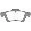OPEN PARTS BPA0842.70 - Jeu de 4 plaquettes de frein arrière