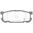 OPEN PARTS BPA0853.02 - Jeu de 4 plaquettes de frein arrière