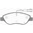OPEN PARTS BPA0860.01 - Jeu de 4 plaquettes de frein avant