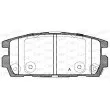 OPEN PARTS BPA0877.02 - Jeu de 4 plaquettes de frein arrière