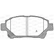 OPEN PARTS BPA0971.12 - Jeu de 4 plaquettes de frein avant