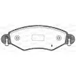 OPEN PARTS BPA0978.02 - Jeu de 4 plaquettes de frein avant