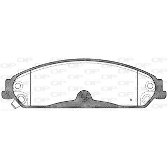 Jeu de 4 plaquettes de frein avant OPEN PARTS OEM K68185434AA