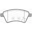 OPEN PARTS BPA1215.01 - Jeu de 4 plaquettes de frein avant