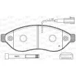 OPEN PARTS BPA1237.01 - Jeu de 4 plaquettes de frein avant