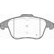 OPEN PARTS BPA1249.50 - Jeu de 4 plaquettes de frein avant