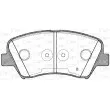 OPEN PARTS BPA1412.32 - Jeu de 4 plaquettes de frein avant