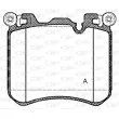 OPEN PARTS BPA1413.00 - Jeu de 4 plaquettes de frein avant