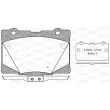 OPEN PARTS BPA1422.02 - Jeu de 4 plaquettes de frein avant