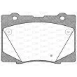 OPEN PARTS BPA1422.02 - Jeu de 4 plaquettes de frein avant