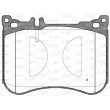 OPEN PARTS BPA1534.00 - Jeu de 4 plaquettes de frein avant