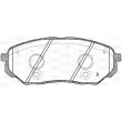 OPEN PARTS BPA1661.02 - Jeu de 4 plaquettes de frein avant
