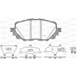 OPEN PARTS BPA1708.00 - Jeu de 4 plaquettes de frein avant