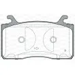 OPEN PARTS BPA1759.12 - Jeu de 4 plaquettes de frein avant