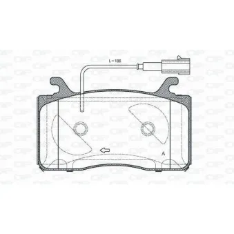 Jeu de 4 plaquettes de frein avant OPEN PARTS OEM 773676677