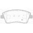 OPEN PARTS BPA1818.00 - Jeu de 4 plaquettes de frein avant